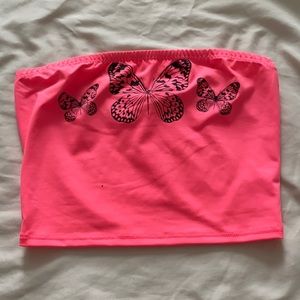 Neon Pink Tube Top